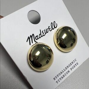 Madewell Button Stud Earrings